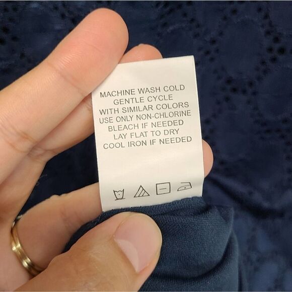 NWT Isaac Mizrahi LaceĀ Midi BlueāDress SizeāMediumā - Picture 4 of 8